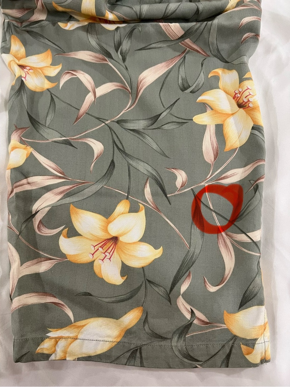 Jaclyn Smith Sport Floral Drawstring Pants Sage Green Lily Print Size XL - Picture 16 of 16